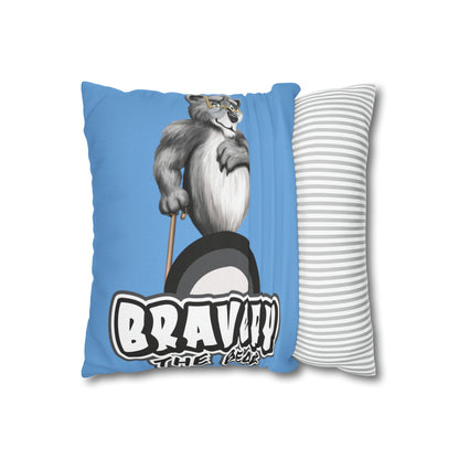 Bravery Spun Polyester Square Pillow Case