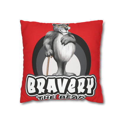 Bravery Spun Polyester Square Pillow Case