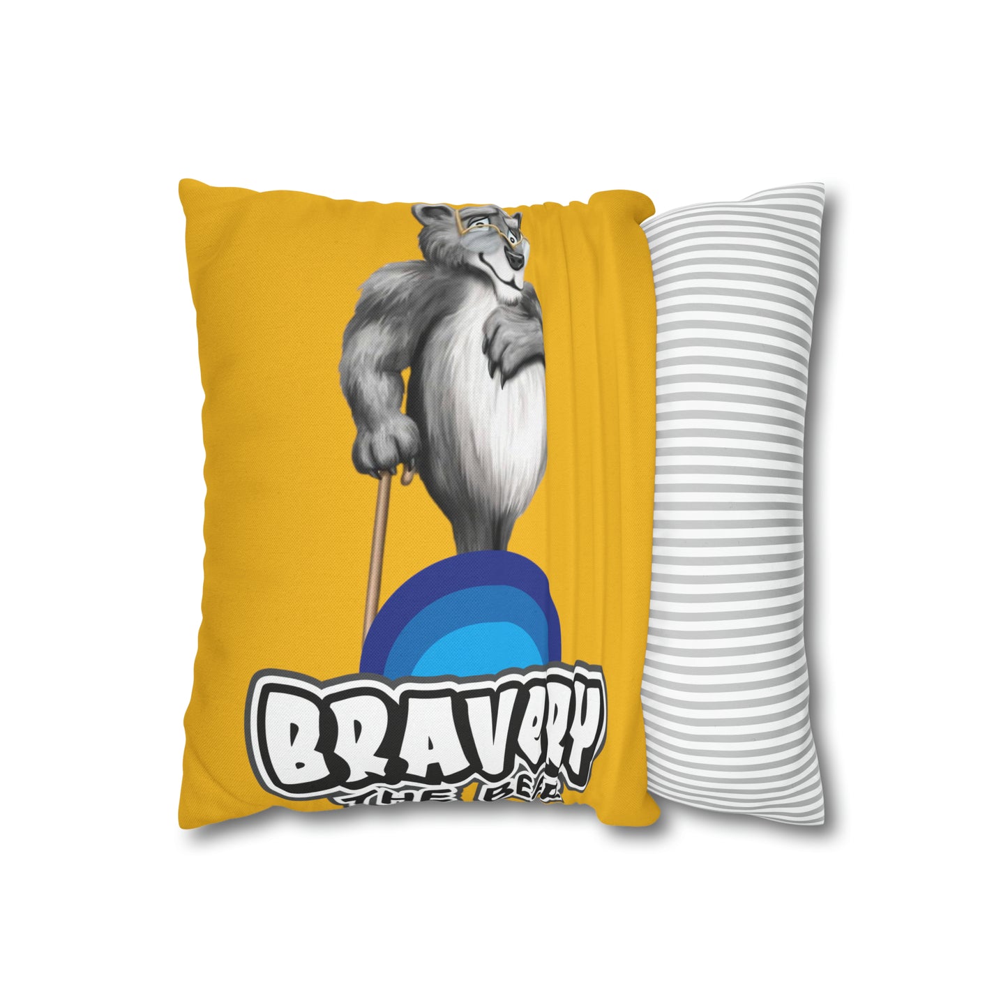 Bravery Spun Polyester Square Pillow Case