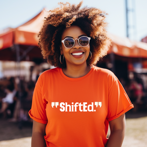 Shift White Texts T-shirt