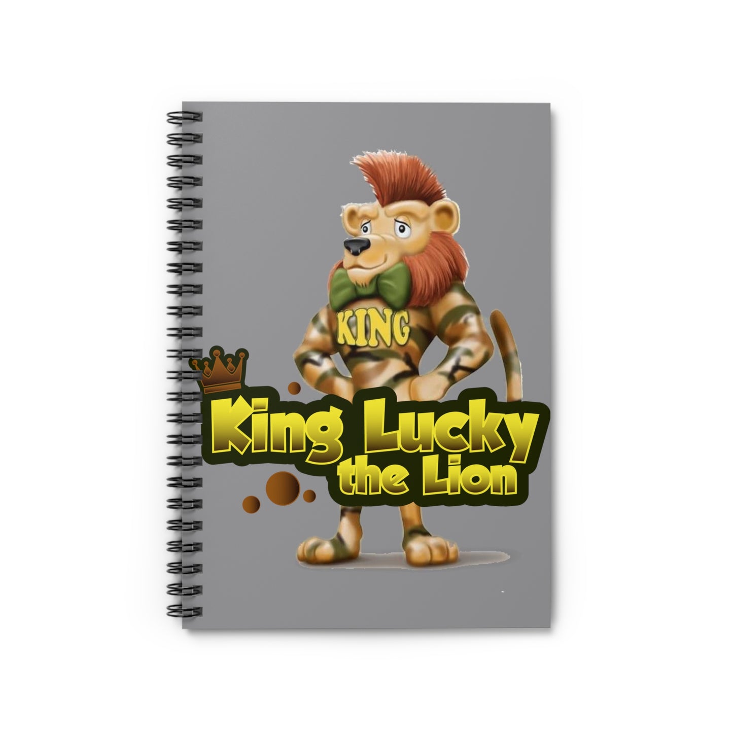 King Lucky Lion Spiral Notebook - Ruled Line