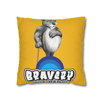 Bravery Spun Polyester Square Pillow Case