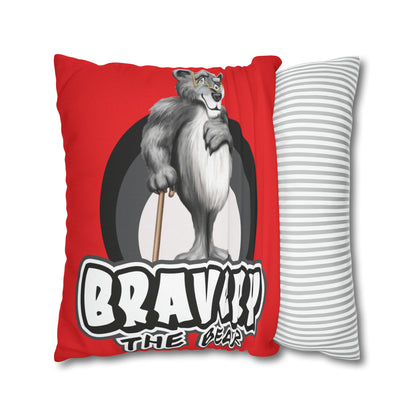 Bravery Spun Polyester Square Pillow Case