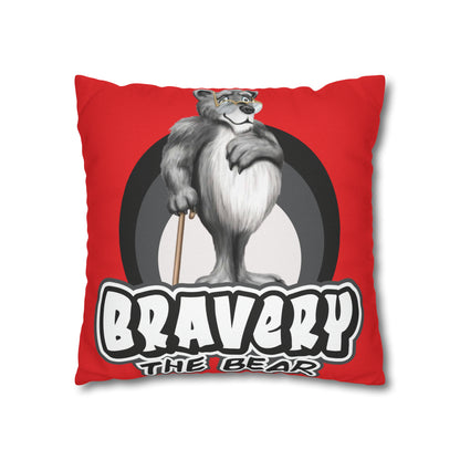 Bravery Spun Polyester Square Pillow Case