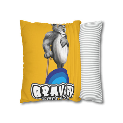 Bravery Spun Polyester Square Pillow Case