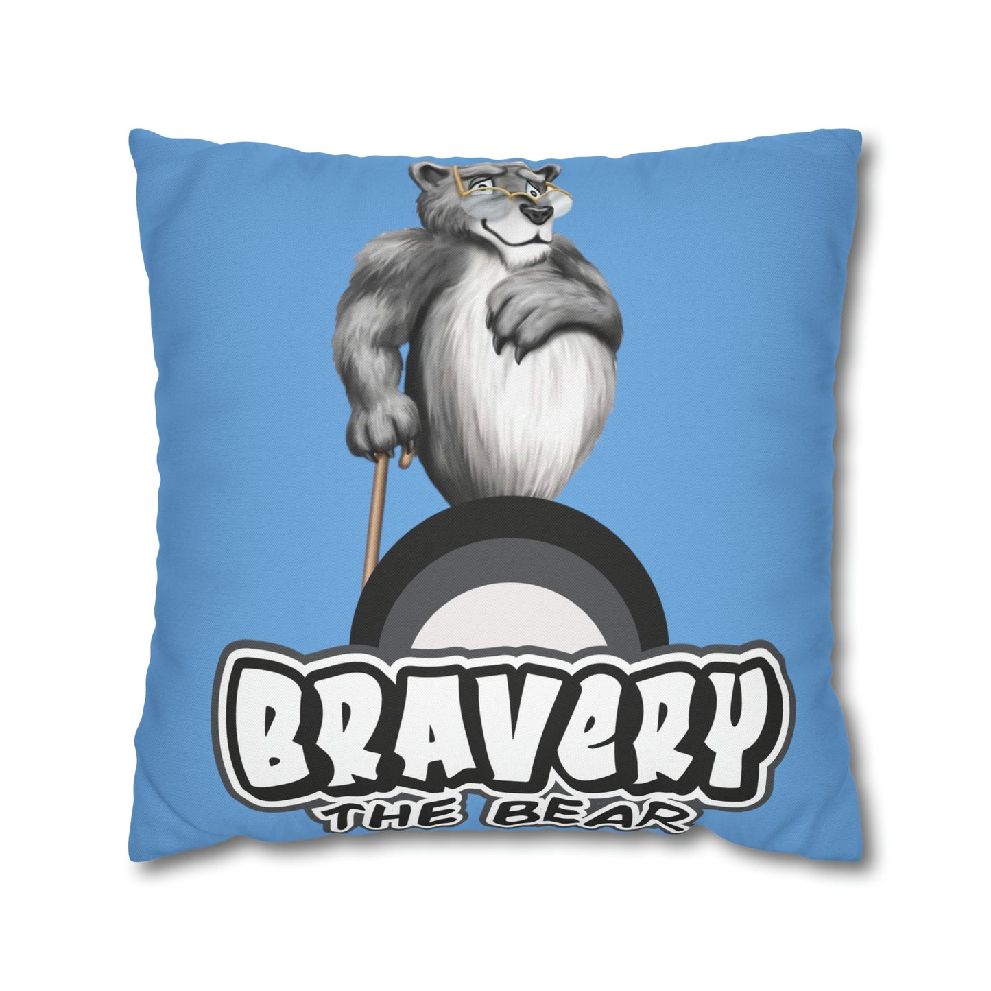 Bravery Spun Polyester Square Pillow Case