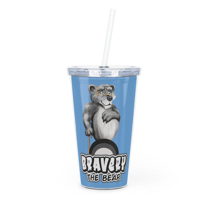 Bravery Plastic Tumbler with Straw