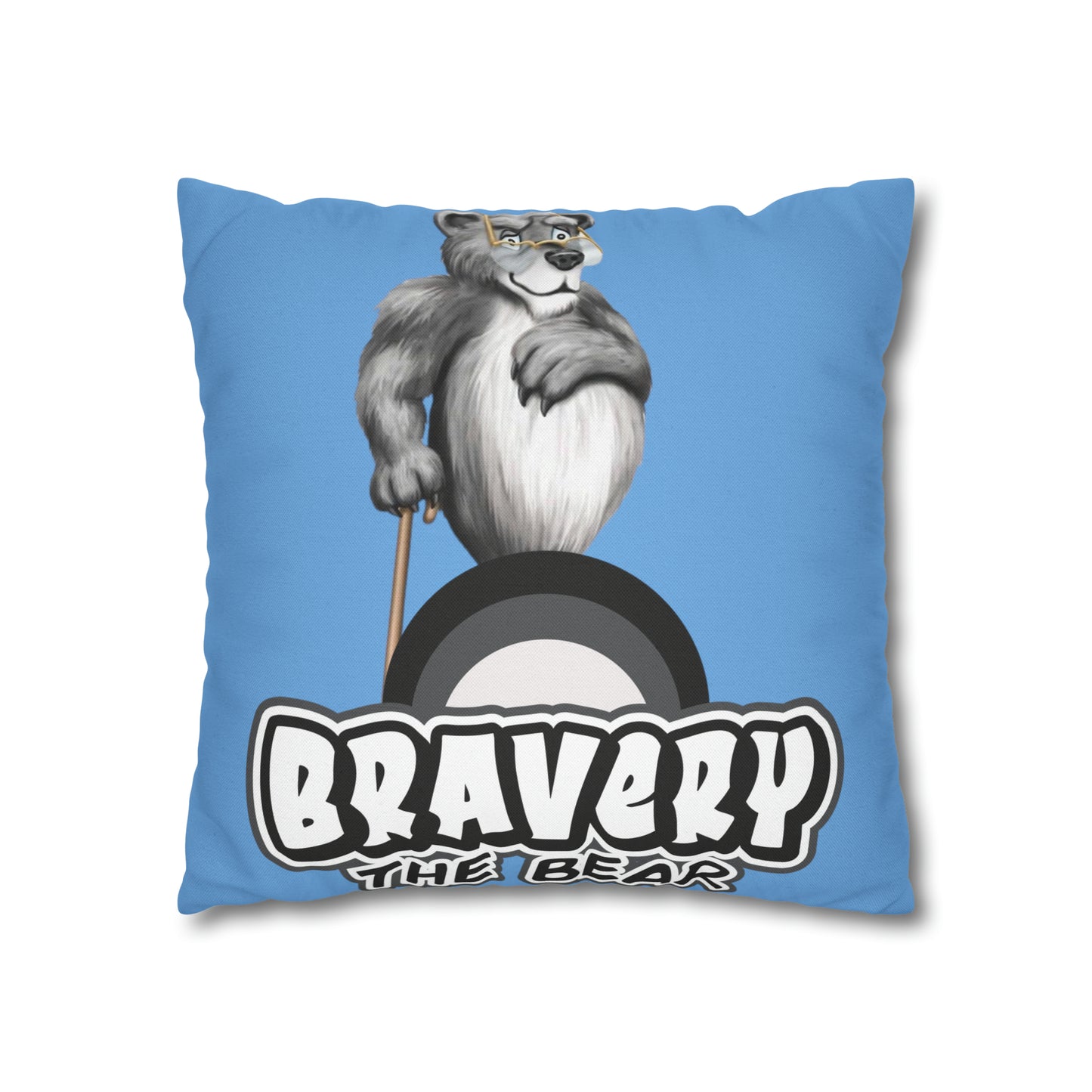 Bravery Spun Polyester Square Pillow Case