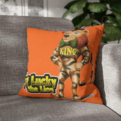 King Lucky Lion Spun Polyester Square Pillow Case