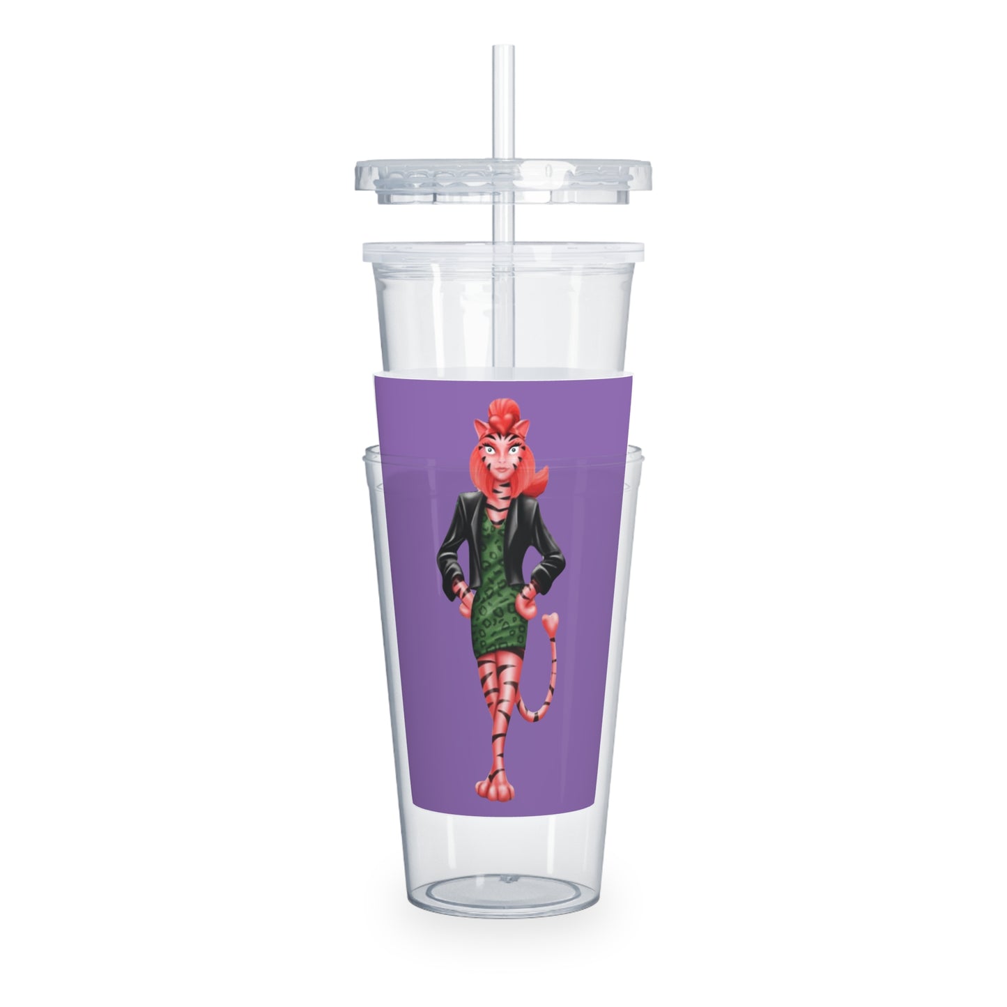 Serenity Plastic Tumbler with Straw