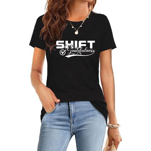 Shift Gratefulness Ladies' Softstyle Fitted T-Shirt
