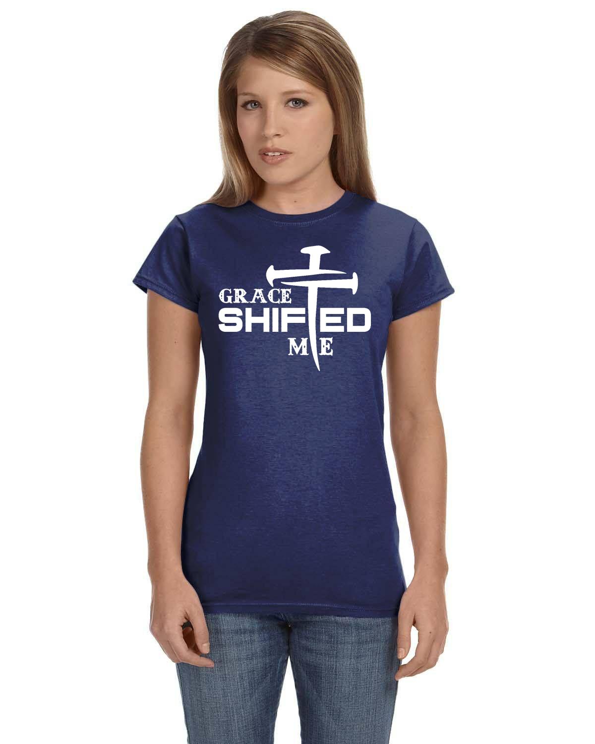 Grace Shifted Me Ladies' Softstyle Fitted T-Shirt