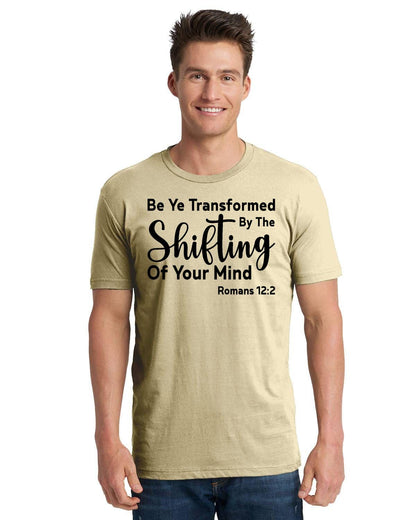 Be Ye Transformed By The Shifting Of Your Mind Unisex Cotton T-Shirt | 3600