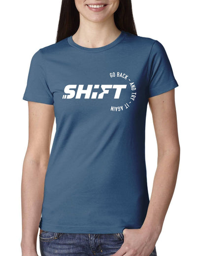 Shift Go Back And Try It Again Ladies' Boyfriend T-Shirt