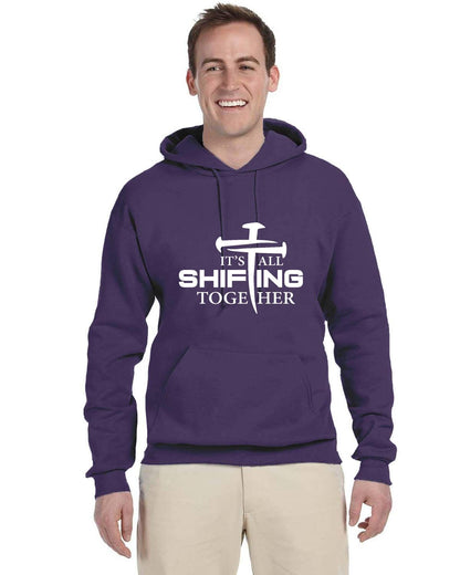 It's All Shifting Together Adult  Fleece Pullover Hooded Sweatshirt