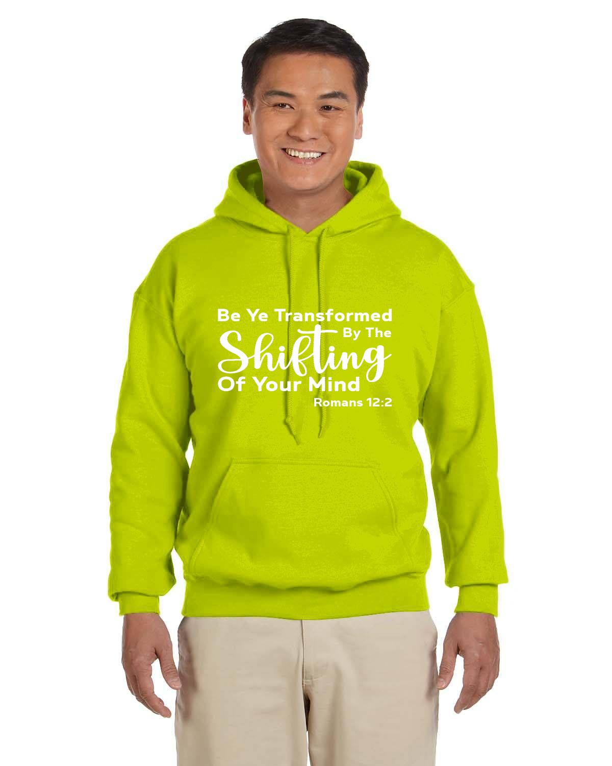 Be Ye  Transformed By The Shifting Of Your Mind Adult Heavy Blend 13.3 oz./lin. yd., 50/50 Hood