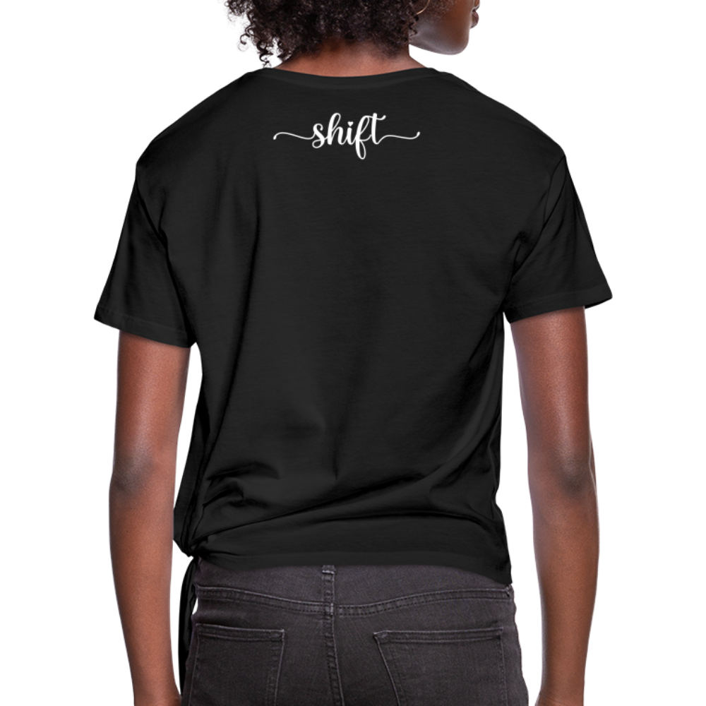 Women's Shift Knotted T-Shirt - black