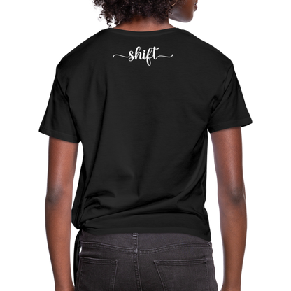 Women's Shift Knotted T-Shirt - black