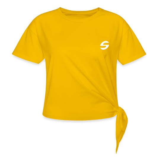 Women's Shift Knotted T-Shirt - sun yellow
