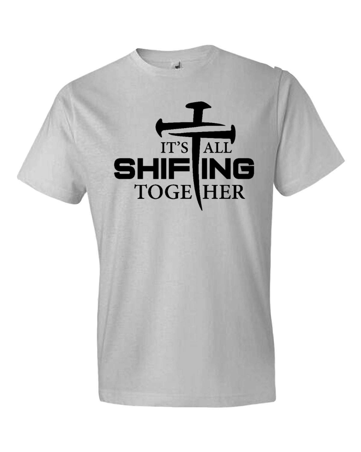 Black print It's All Shifting Together Softstyle® Lightweight T-Shirt